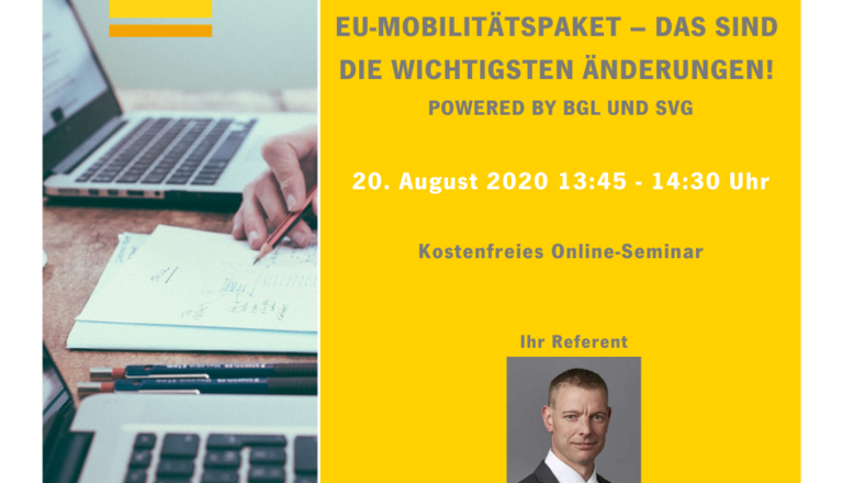 Online-Seminar EU-Mobilitätspaket